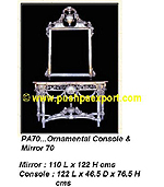 Silver Console & Frame